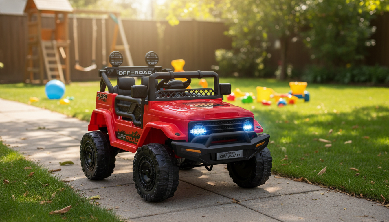12V Kids Ride-On Truck: Remote, Suspension, Bluetooth