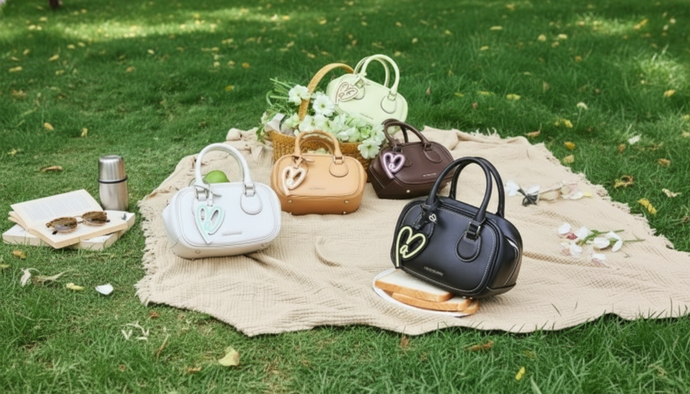 Polished Microfiber Leather Bowling Bag With Easy-Clean Lining