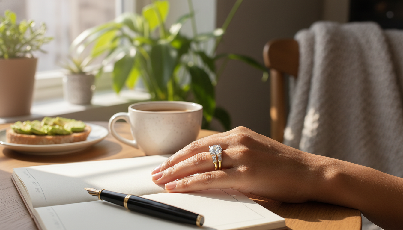 Moissanite Wedding Ring Sets: Sparkle Meets Daily Wear