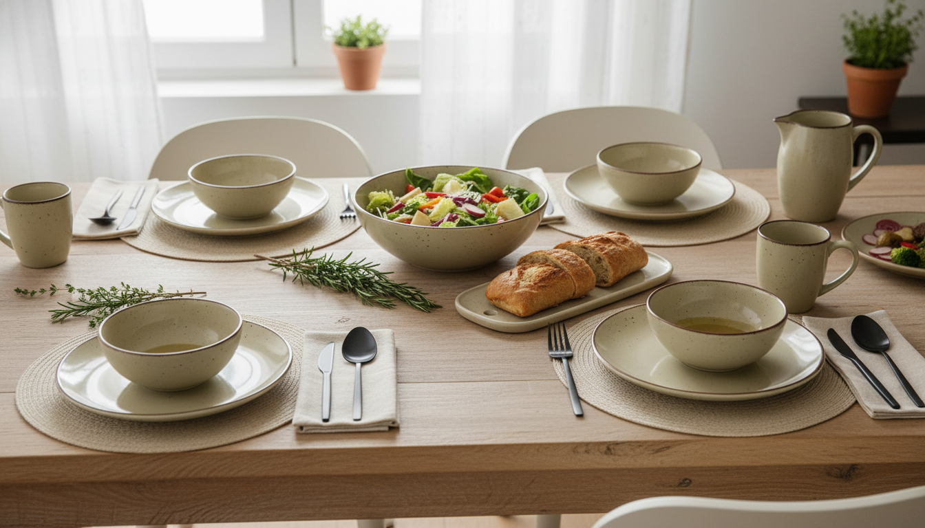 Stoneware Dinnerware Sets: 16/32/48 Pieces Explained