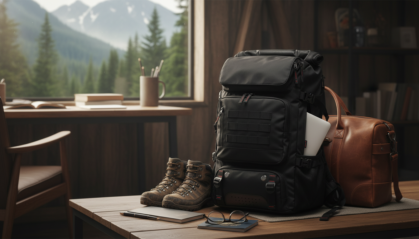 Waterproof 60L Travel Backpack: Shoe Bag + Laptop Pocket