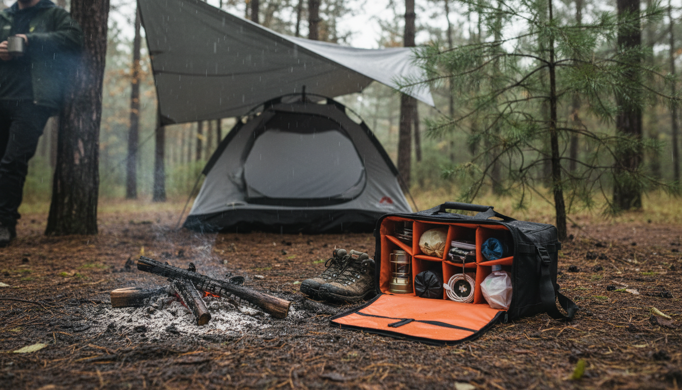Waterproof Divider Gear Bag for Fast, Dry Camp Setups