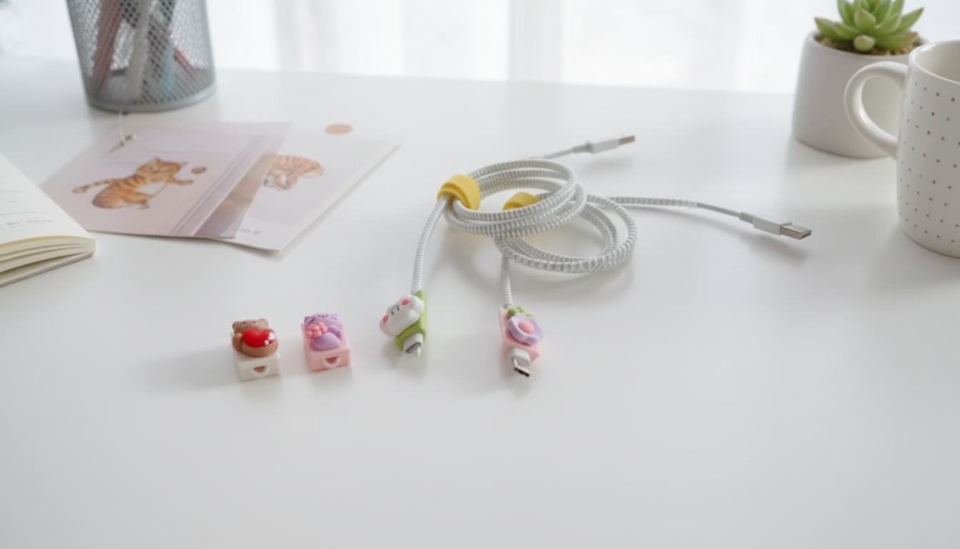 Cute 3D Animal Cable Protector for iPhone Charger Ends