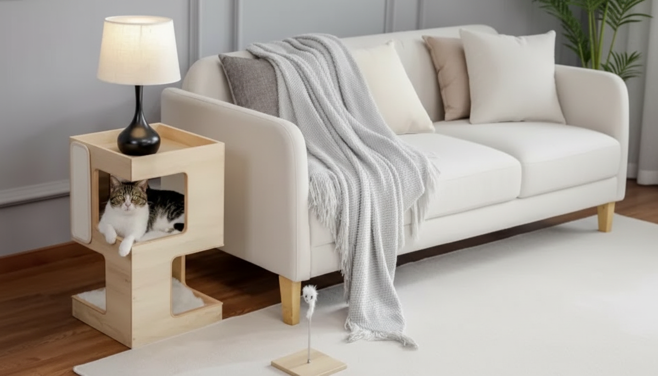3-Level Modern Cat Tree for Small Spaces & Big Play