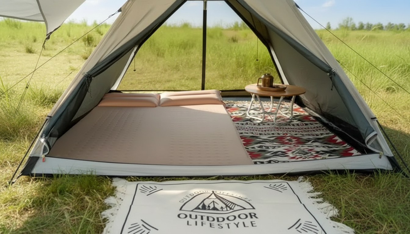 Inflatable Sleeping Pad with Pillow for Camping Comfort