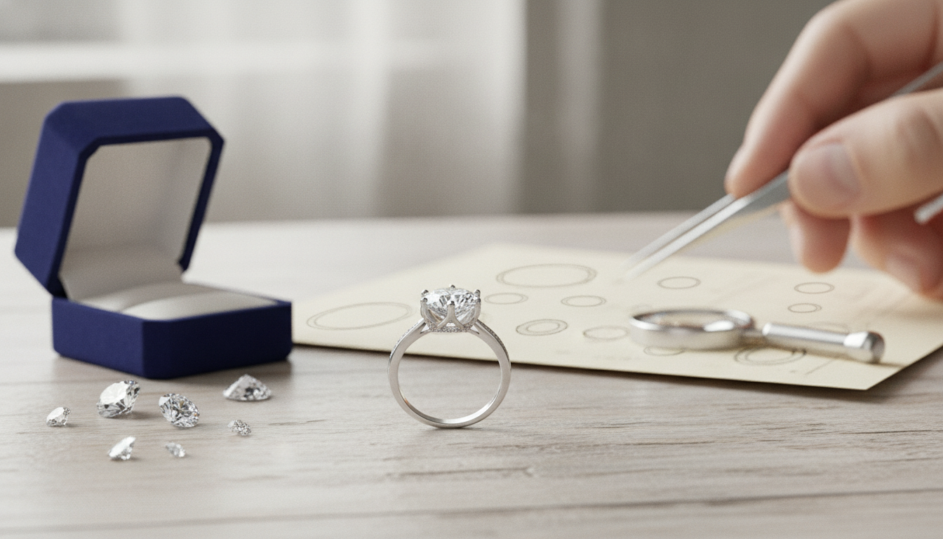 K-Carat Moissanite & Diamond Rings: Size and Setting Tips