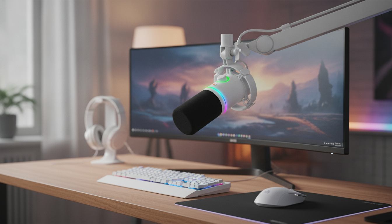 RGB USB/XLR Dynamic Cardioid Mic: Clean Streaming Audio